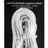8 M ELASTIC LACES Blanc