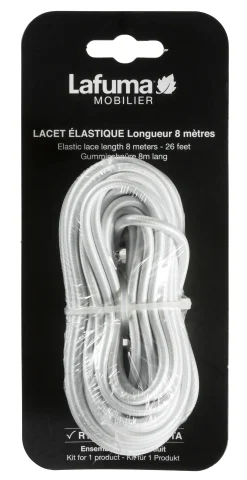 8 M ELASTIC LACES Blanc