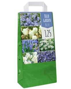 1 tas met 125 bollen bulb garden blue