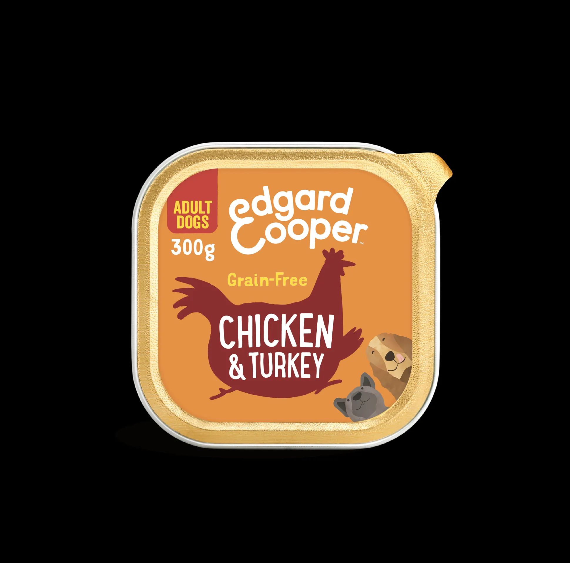 Adult paté kip & kalkoen 300g