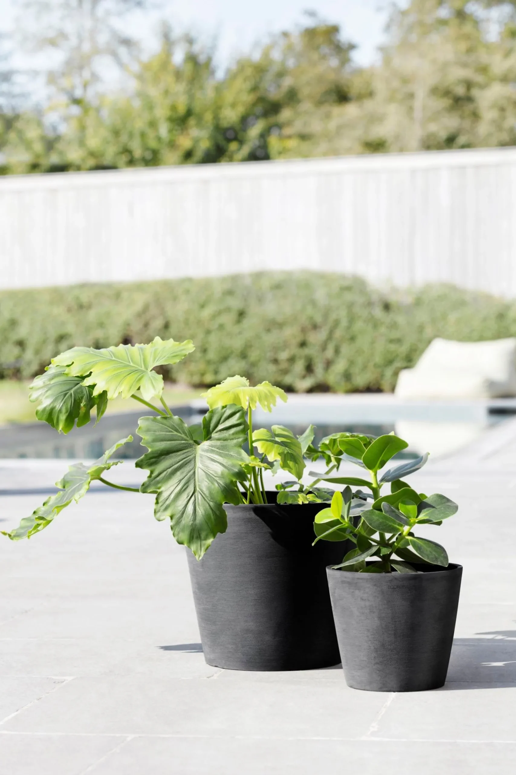 Amsterdam 20cm donkergrijs met waterreservoir