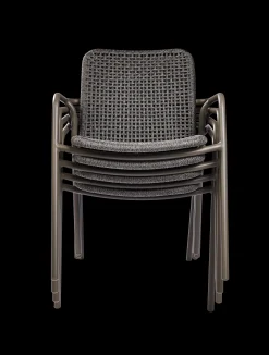 Armstoel Aruba quartz grijs