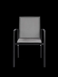 Armstoel Grant zilver grijs/charcoal
