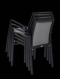 Armstoel Grant zilver grijs/charcoal