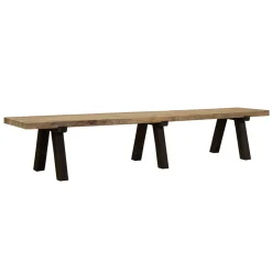 Bank Castle met zwarte poten 300x42