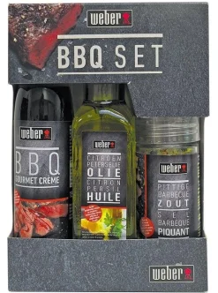 Bbq set trio (olie, crème & zout)