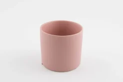 BLOEMPOT CILINDER BASIC MINI Ø 10CM MAT ROZE