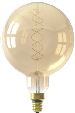 calex led lamp megaglobe goud E27 3w 250 lumen dimbaar