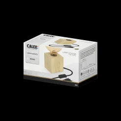 calex tafelarmatuur E27 hout met snoer 1,8m met schakelaar