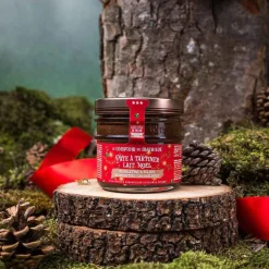 Chocolade pasta melk kerst feuilletine en hazelnootstukjes