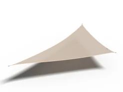 Coolfit schaduwdoek driehoek 90°, 570x400x400cm, ecru