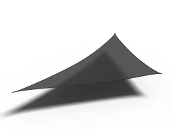 Coolfit schaduwdoek driehoek 90°, 710x500x500cm, zwart