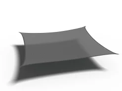 Coolfit schaduwdoek vierkant, 360x360cm, antraciet