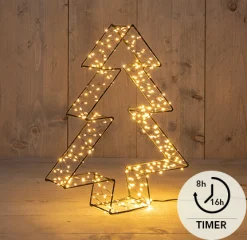 3d boom metaal zwart 36cm/ 300 led