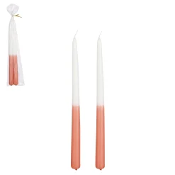 Dip-dye dinerkaars 2 stuks - h30xd2,2cm