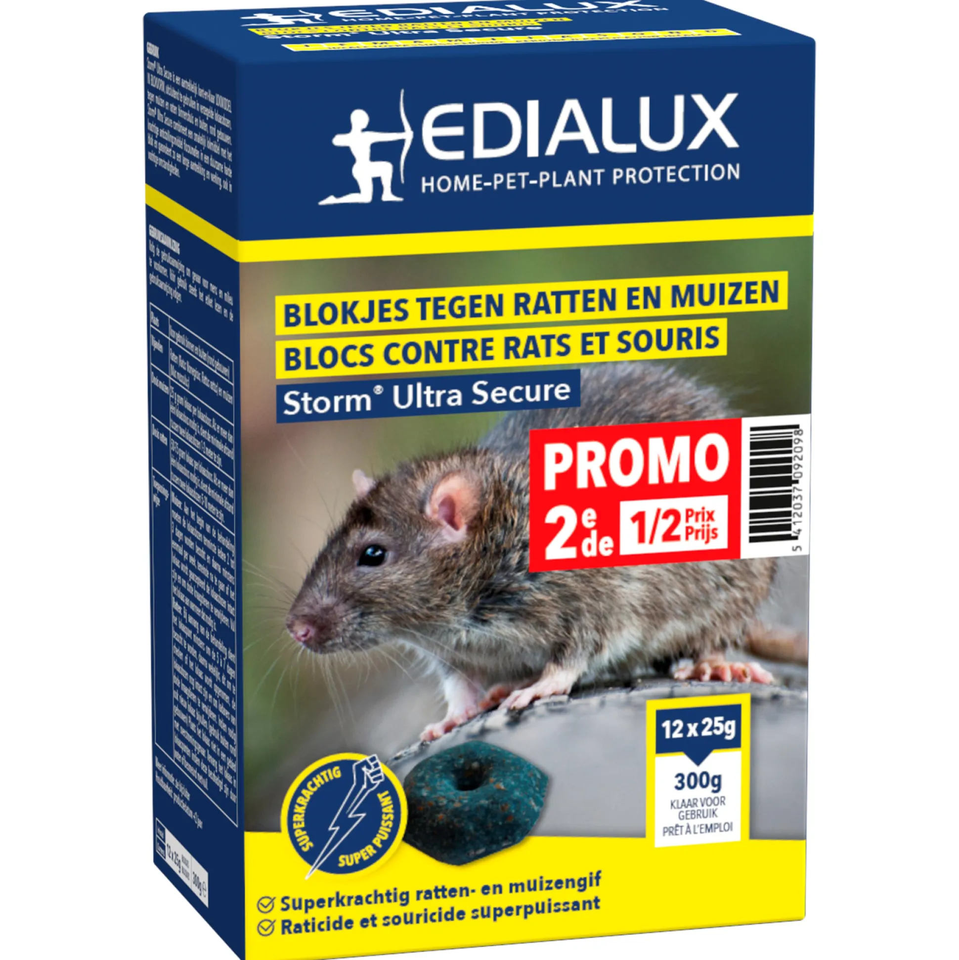 Duopack Storm Ultra Secure blokjes tegen ratten en muizen