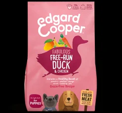 Edgard & cooper, hondenbrokken voor puppy eend & kip, 12kg