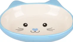 Eet- en drinkpot isa lichtblauw & wit