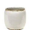 Glazed shades Pot costa m white d21h21