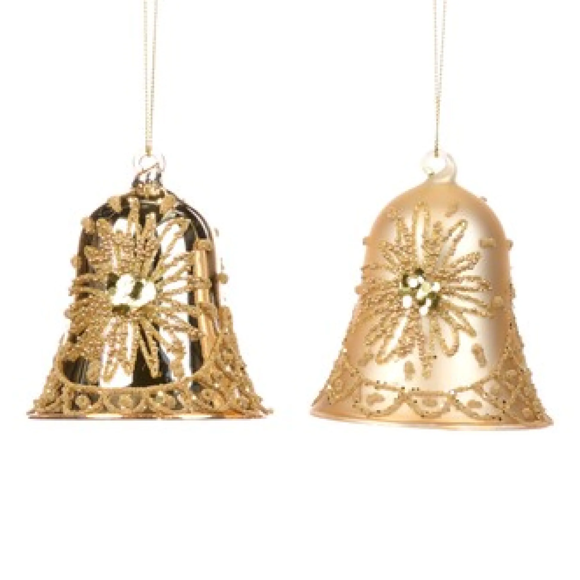 Glazen bel met sterornament