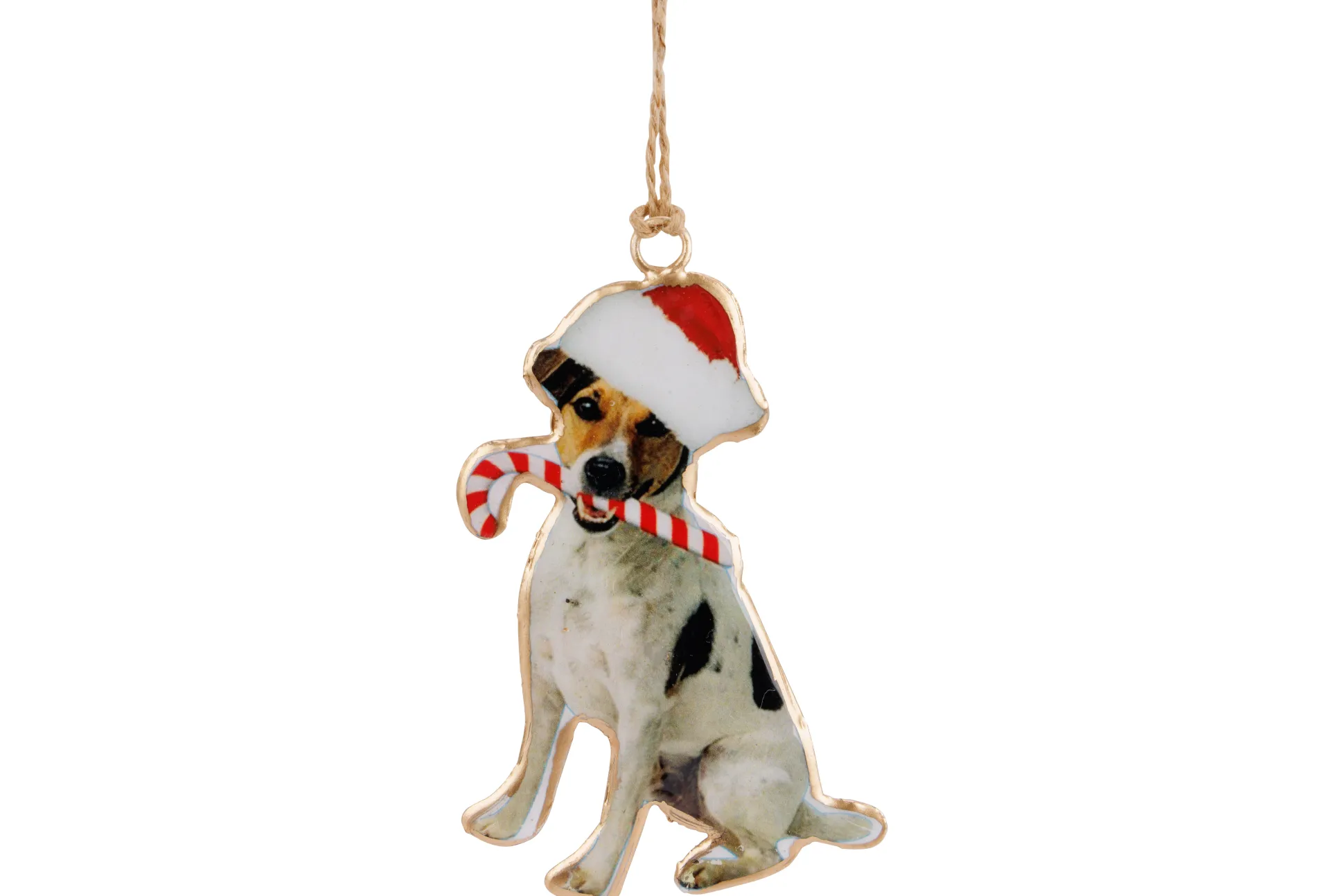 Hanger vintage dog rood wit