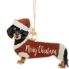 Hanger vintage dog rood wit