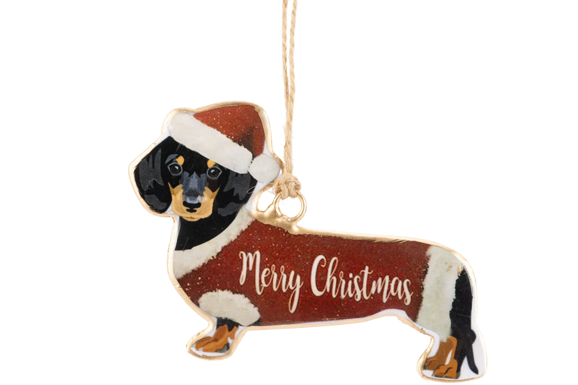 Hanger vintage dog rood wit