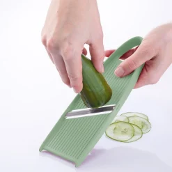 Hobelix groentesnijder muntgroen - tweezijdig mes