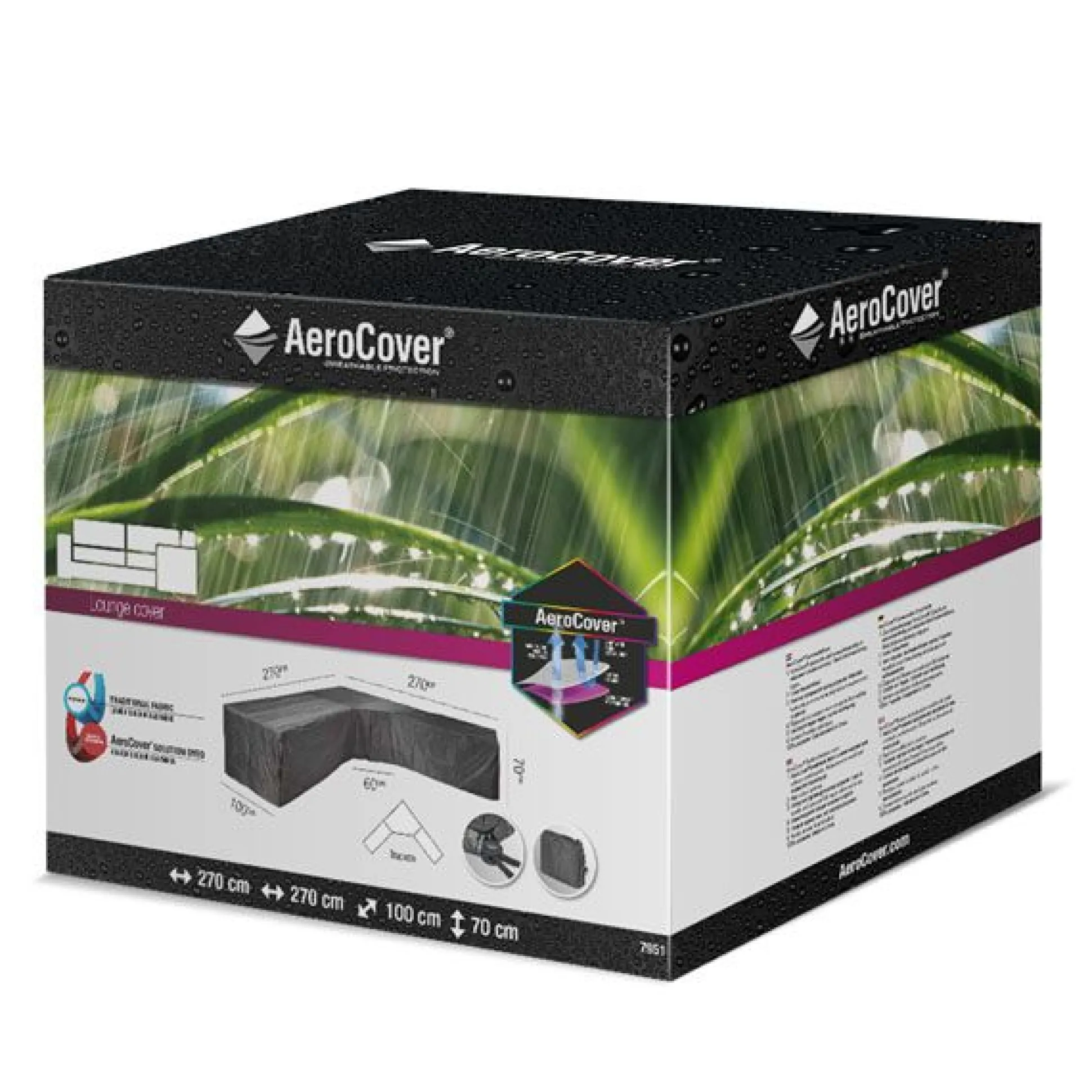 Hoes lounge L/T 270x270x100xh70cm