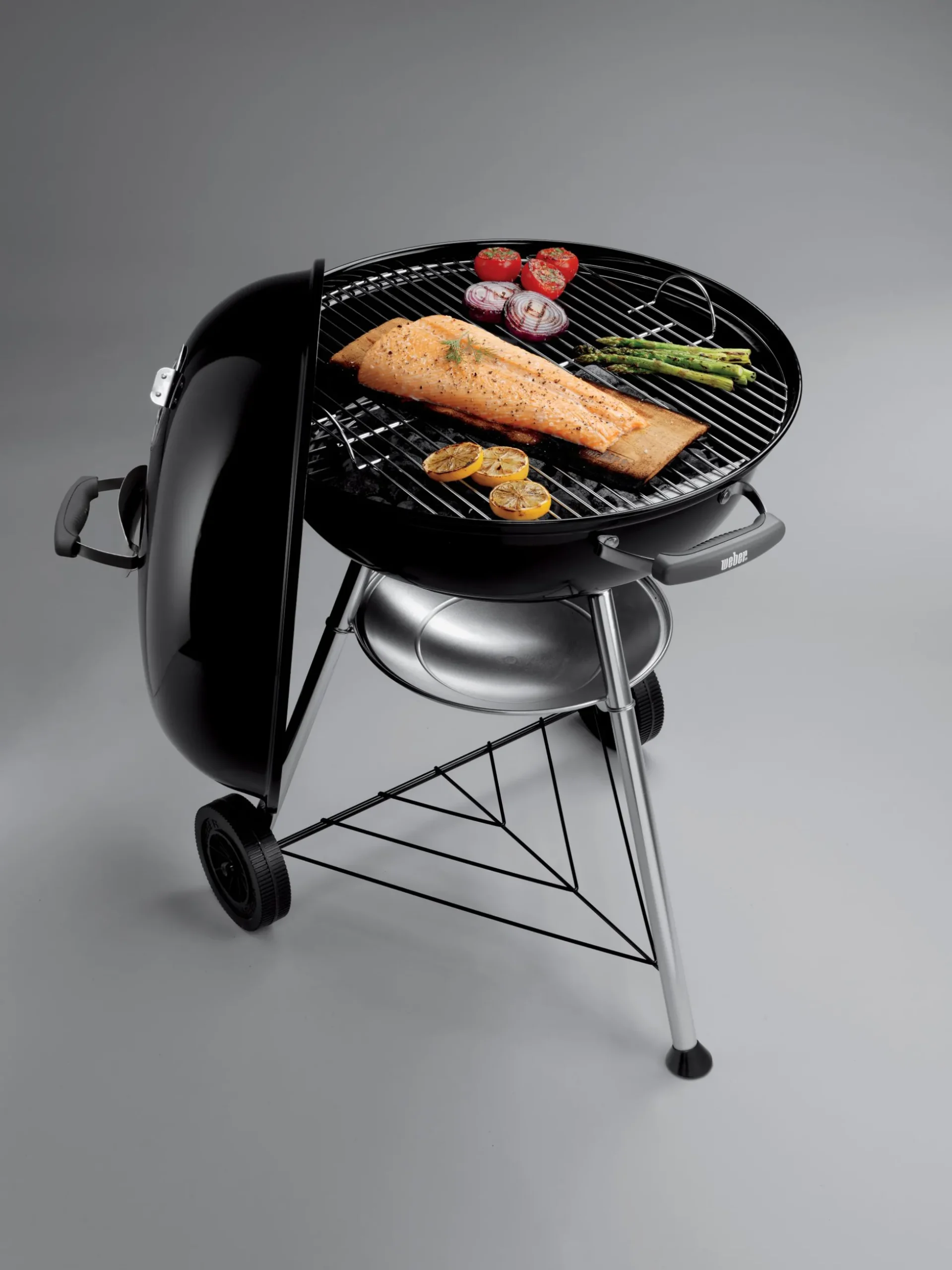 Houtskoolbarbecue compact kettle Ø57cm, black