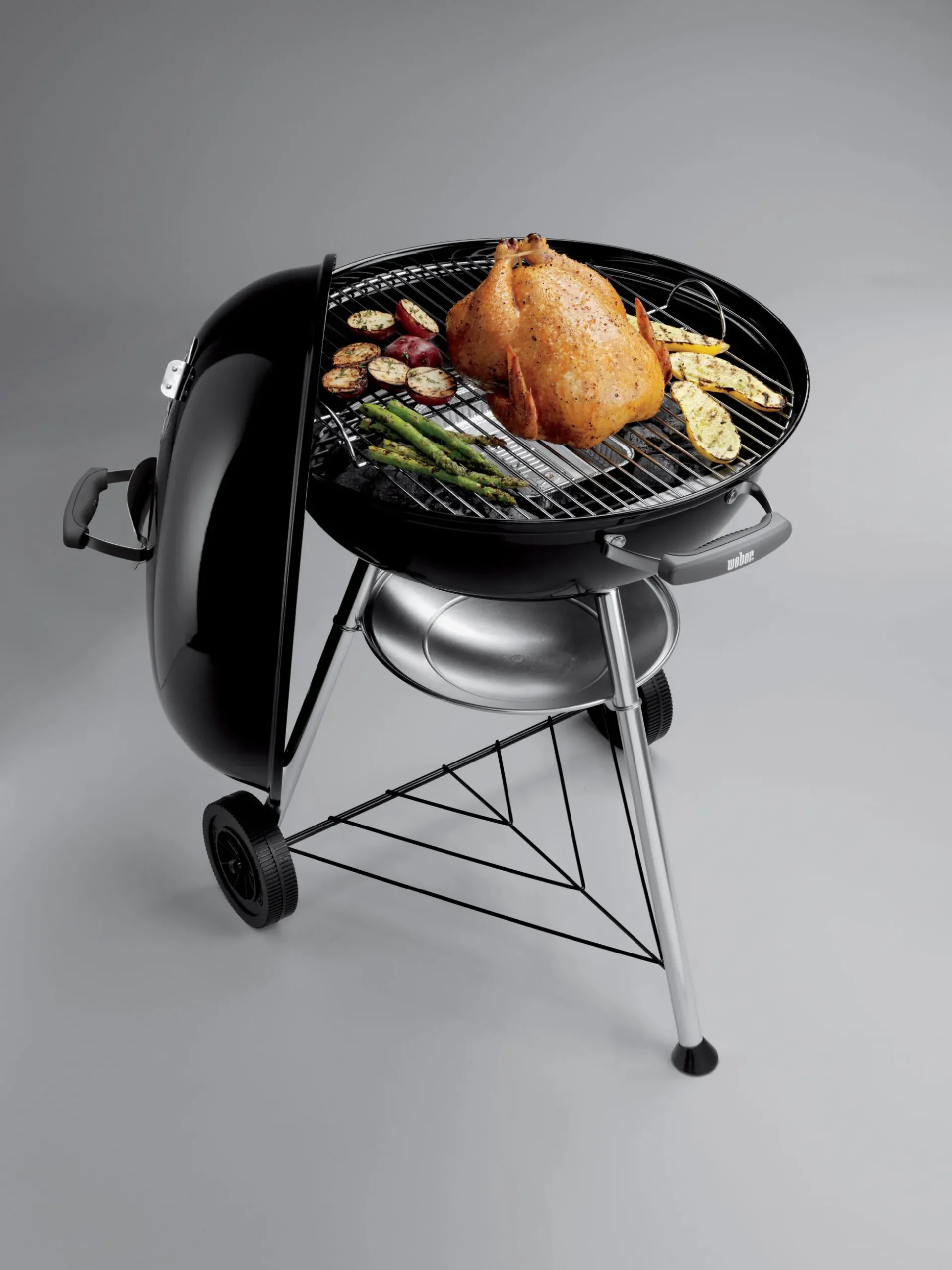 Houtskoolbarbecue compact kettle Ø57cm, black