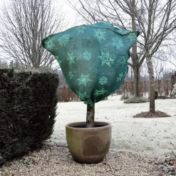 Jutehoes H100xØ75cm groen met aantrekkoord