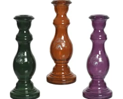 Kandelaar recy glas 20cm