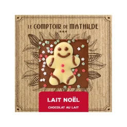 Kerst melkchocoladetablet