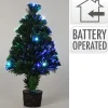Kerstboom 45cm fiber optic