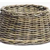 Kerstboomhuls rotan grijs d75h20cm