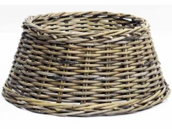 Kerstboomhuls rotan grijs d60h26cm