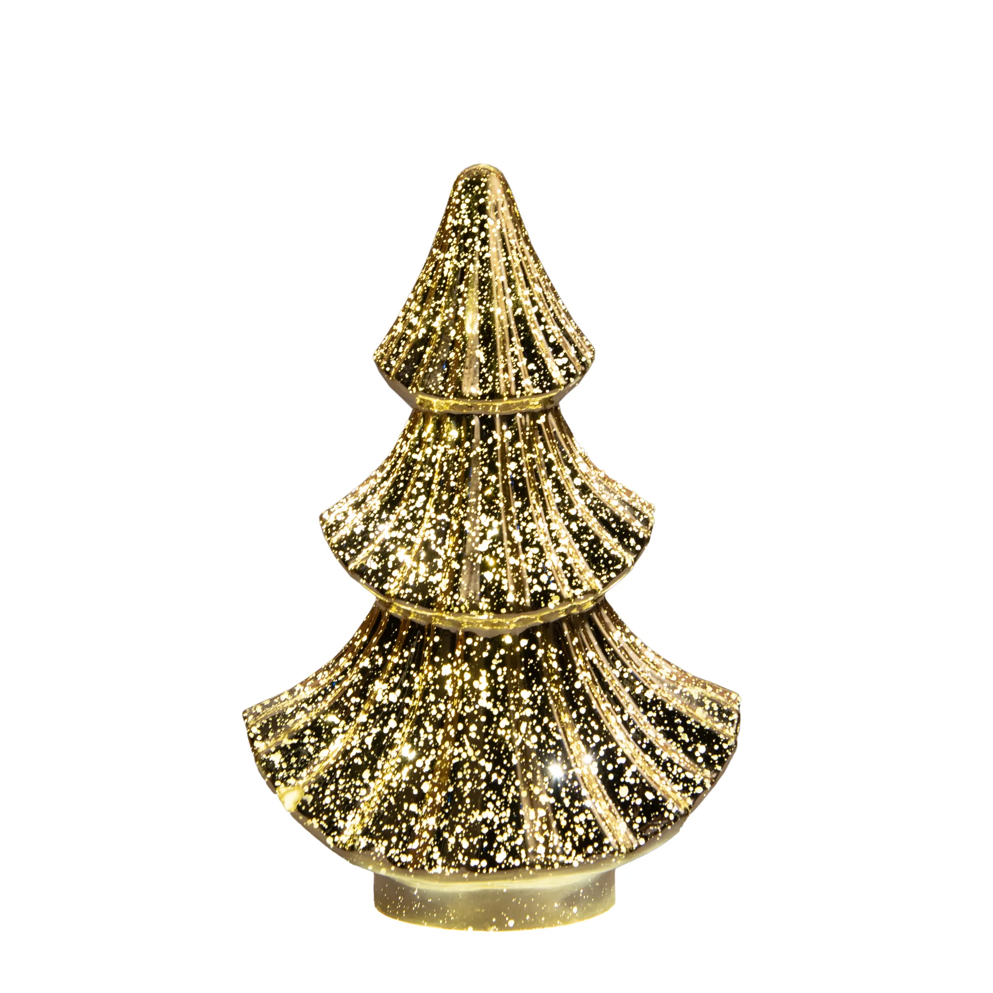 Kerstboompje glas 10led