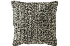 Kussen miami outdoor polyester zwart/wit