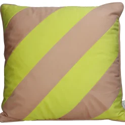 Kussen strepen fluweel