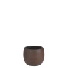 Lester pot rond roest stone - h12xd14cm