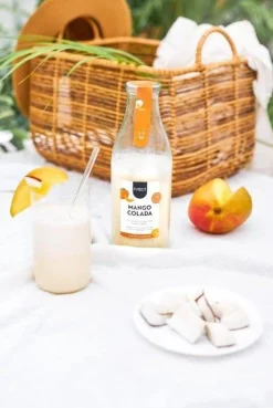 Mango colada cocktail