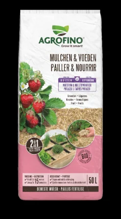 Mulchen en voeden moestuin 2 in 1