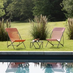 Opvouwbaar ligbed met meerdere standen orange clementine