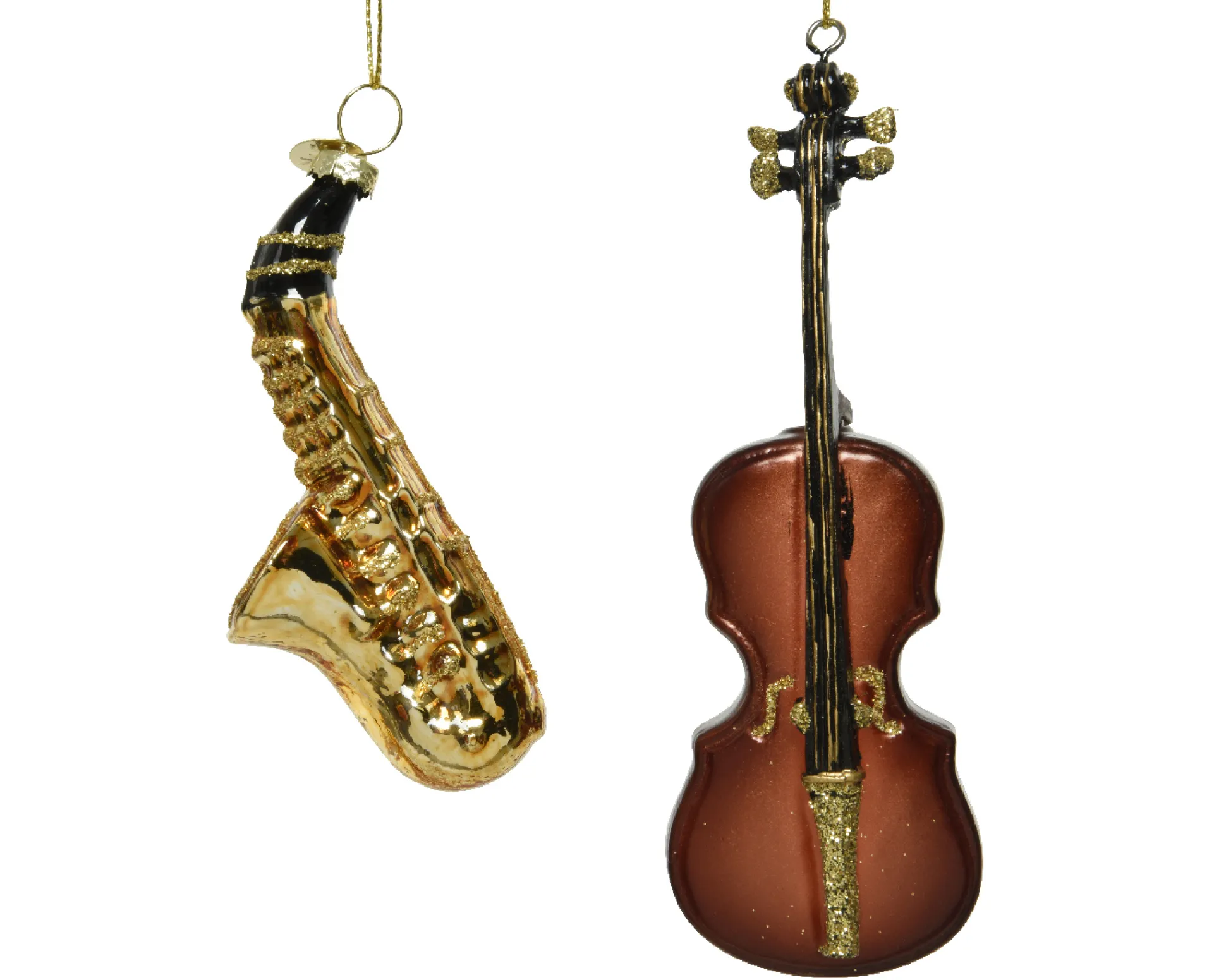 Ornament glas glitter