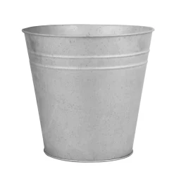 Oud zink bloempot 25 cm