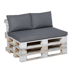 Palletkussen outdoor 120x80cm oxford grey