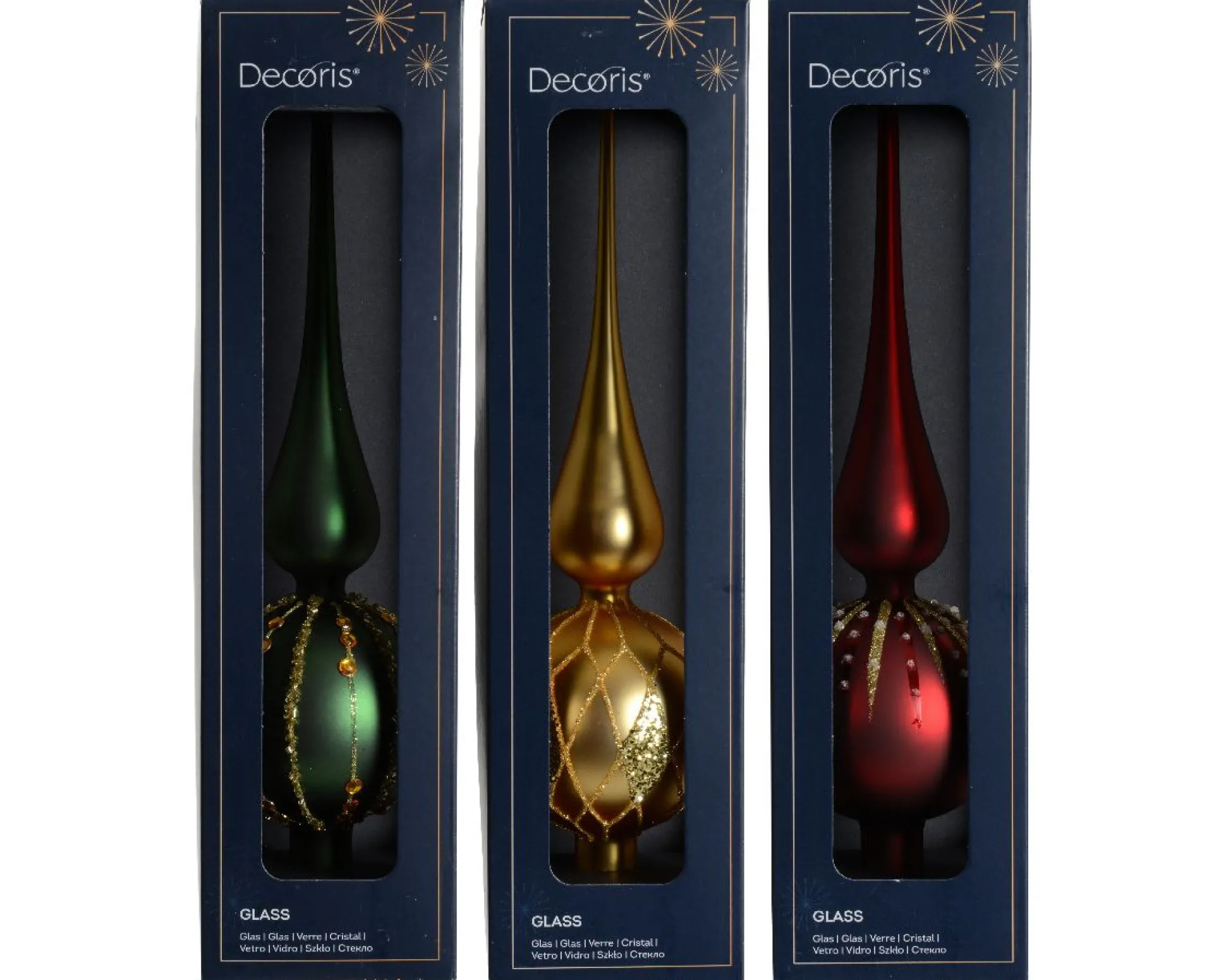 Piek glas emaille, mat, glitters