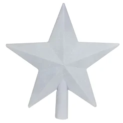 Piek ster glitter wit