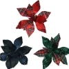 Poinsettia polyester fluweel